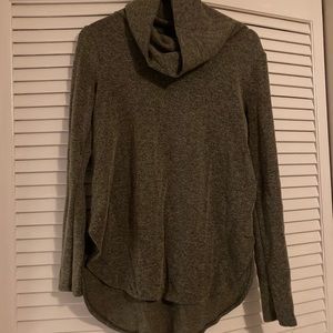 Olive Green Cowl Neck Sweater size L